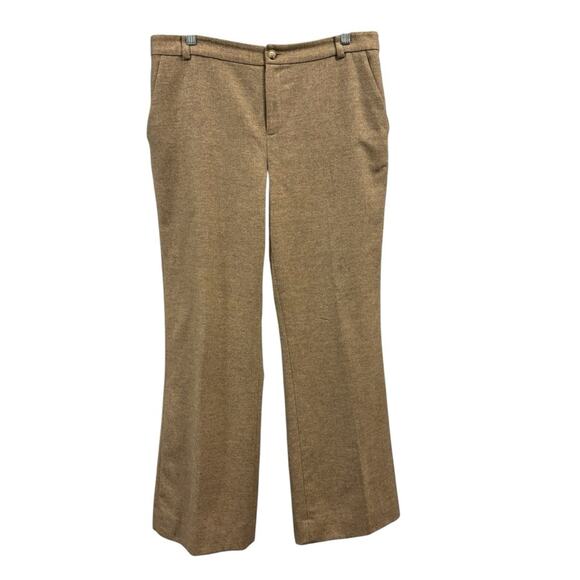 Ralph Lauren Women’s Beige/Camel Herringbone Wool Pants, trousers, Size 12P - Picture 1 of 7